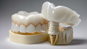 Acrylic vs porcelain implants